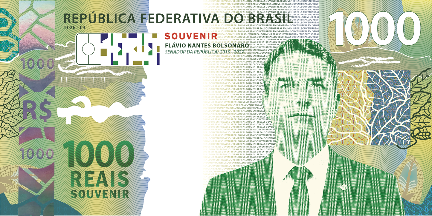 Cédula Flávio Bolsonaro – Edição Limitada